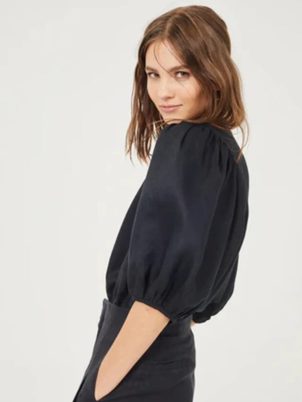 Lanhtrophy Bubble Linen Shirt - NWT - Size Medium - Picture 2 of 8